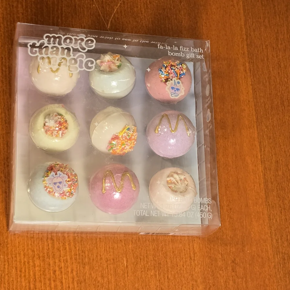 9 Count Cute Girl's Bath Bomb Set‎